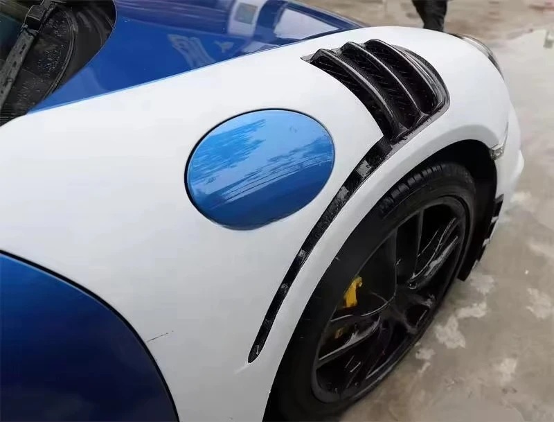 Factory Price GT4 Style Rear Lip Spoiler Body Car Bumpers Side Vents Gt Body Kit Front Bumper for  981 Cayman Boxster
